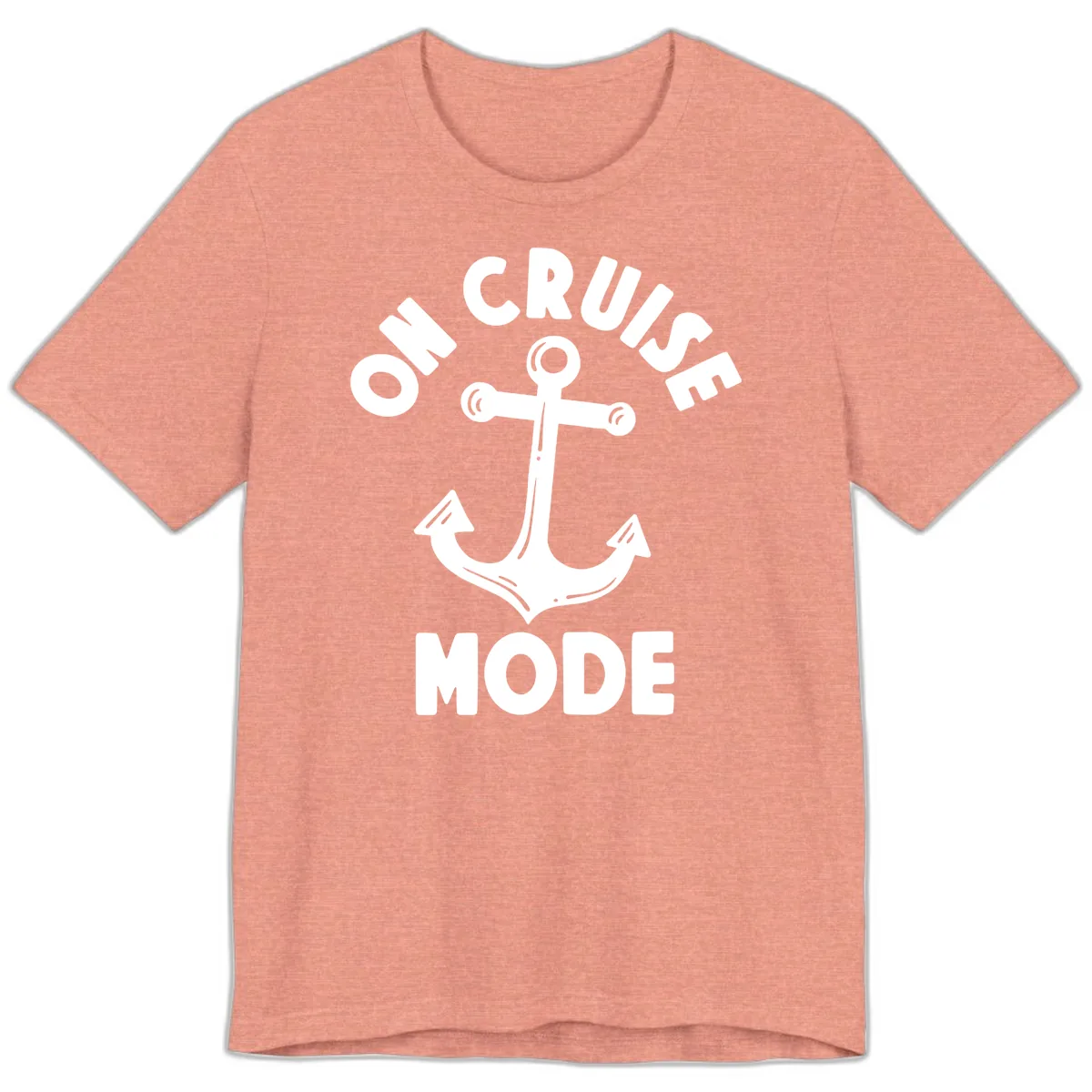 Cruise Mode Anchor Premium T-Shirt in Heather Sunset