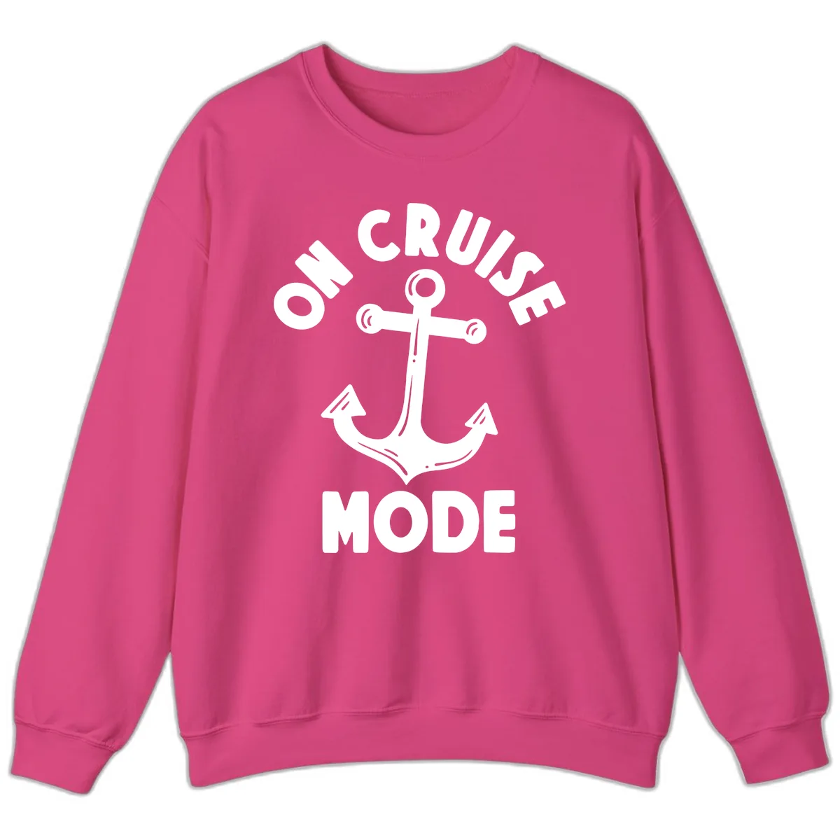 Cruise Mode Anchor Sweatshirt in Heliconia