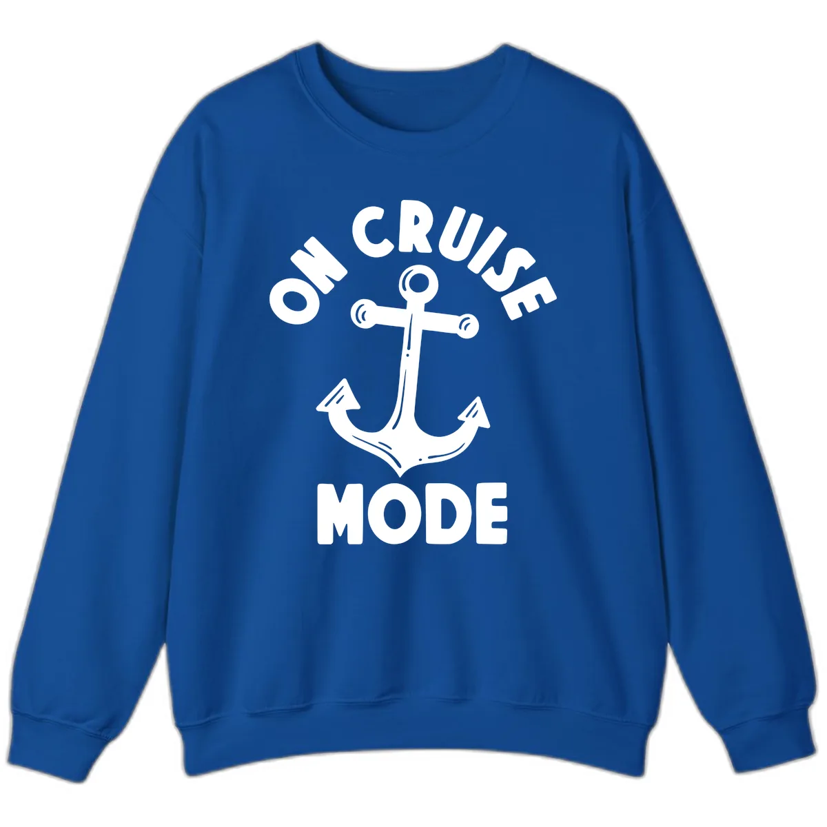 Cruise Mode Anchor Sweatshirt in Royal
