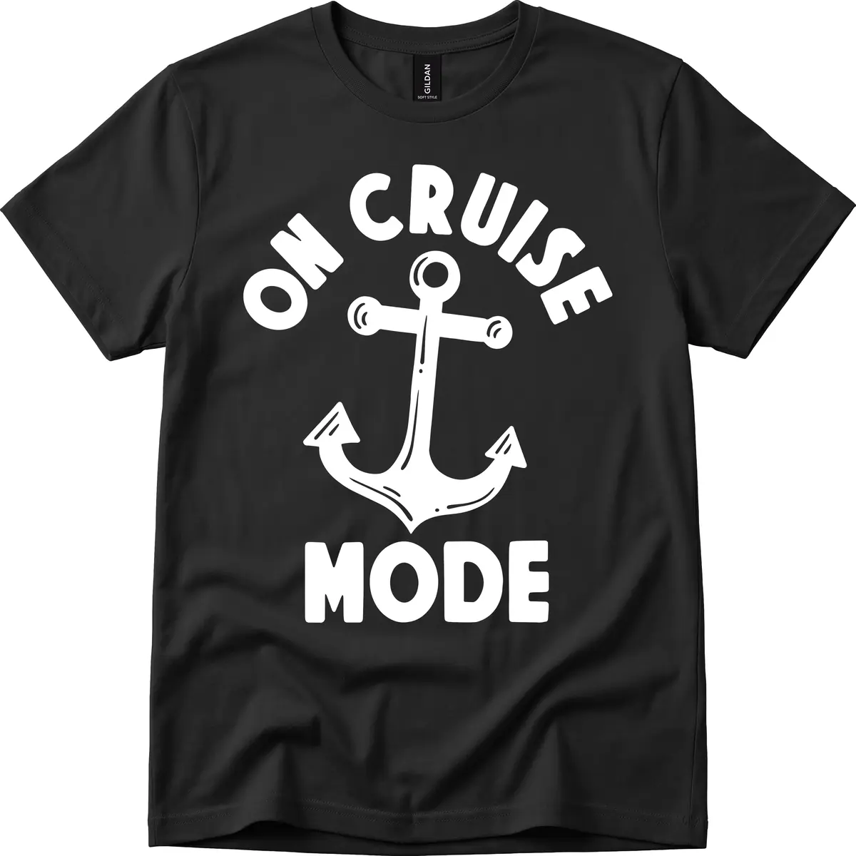 Cruise Mode Anchor T-Shirt in Black