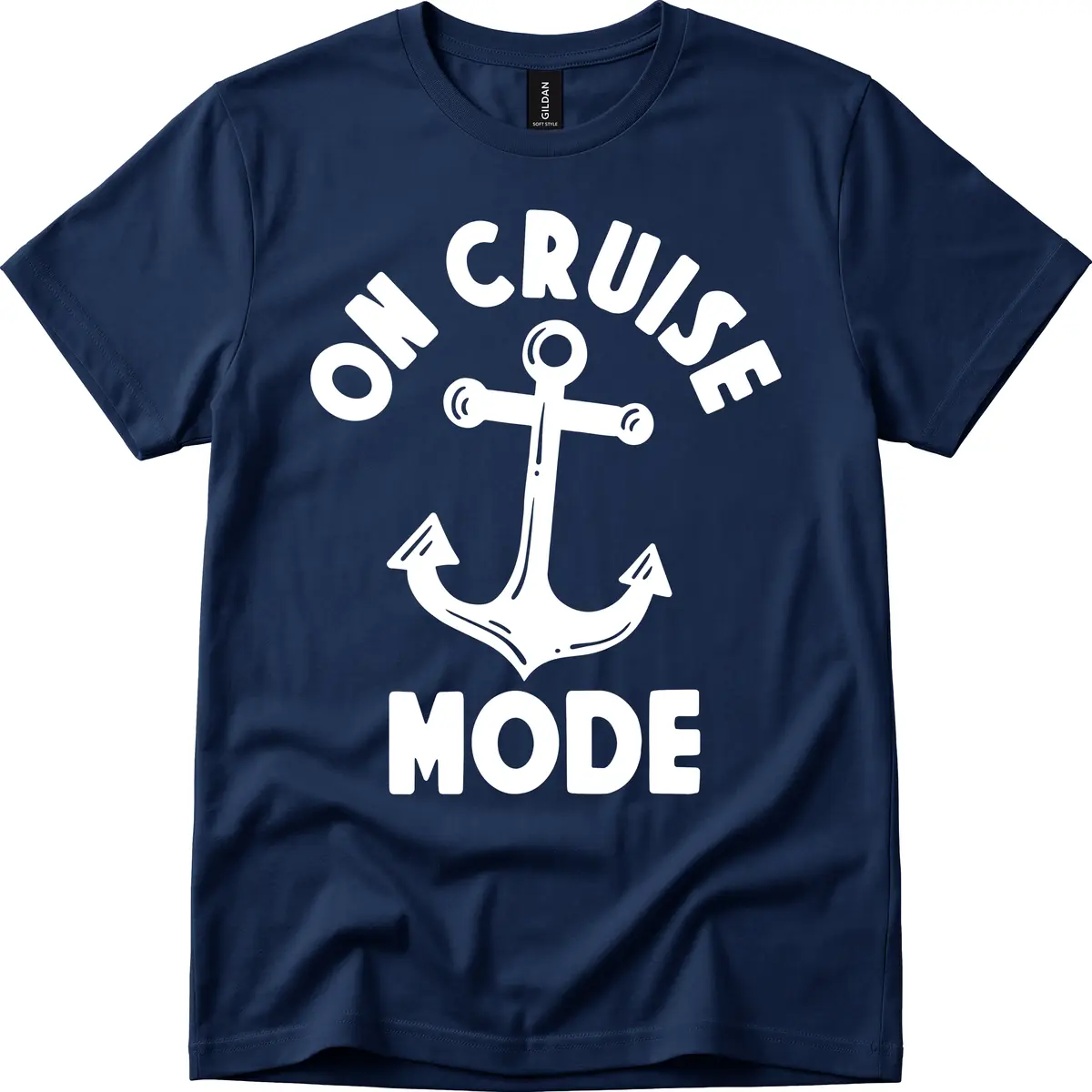 Cruise Mode Anchor T-Shirt in Navy