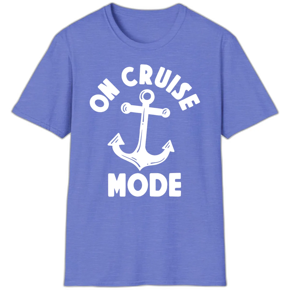 Cruise Mode Anchor T-Shirt in Heather Royal