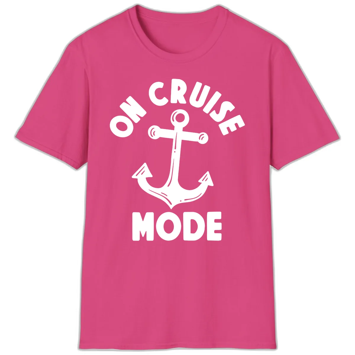 Cruise Mode Anchor T-Shirt in Heliconia