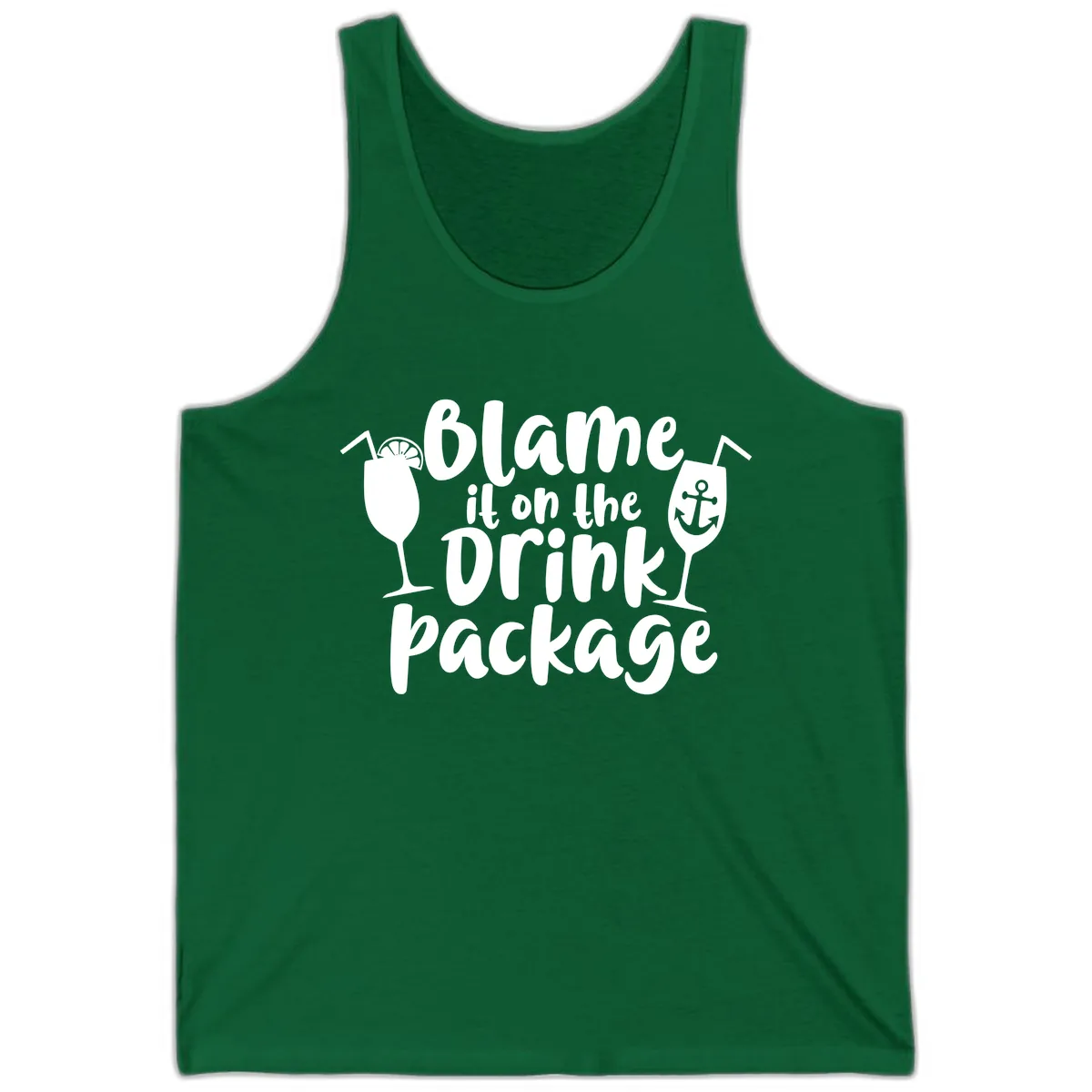 Blame It On The Drink Package Tank in Kelly