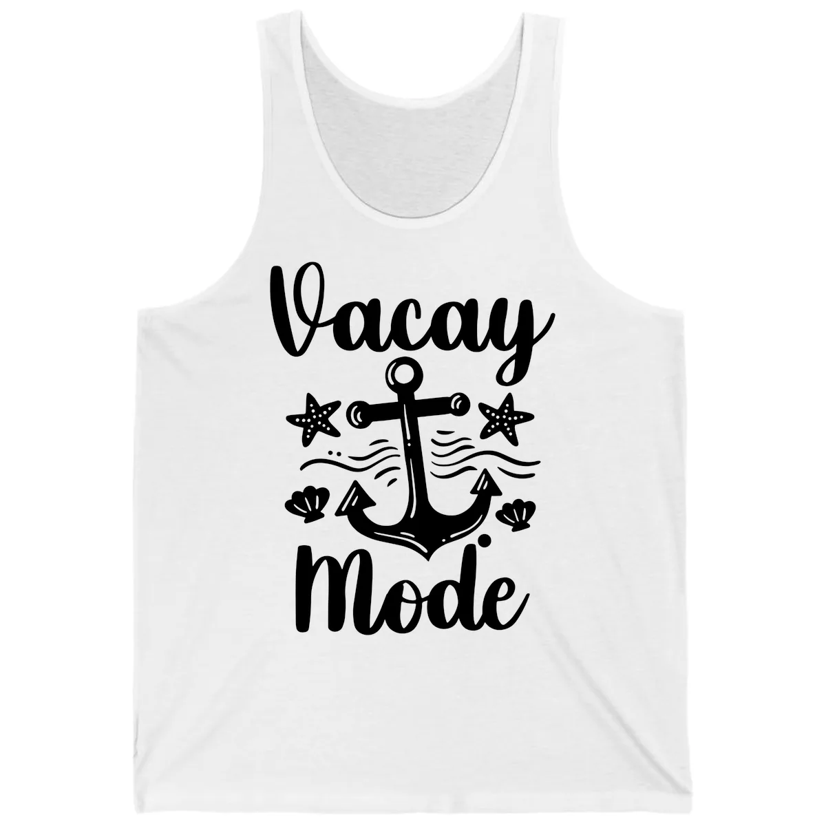 Vacay Mode Anchor Tank in White