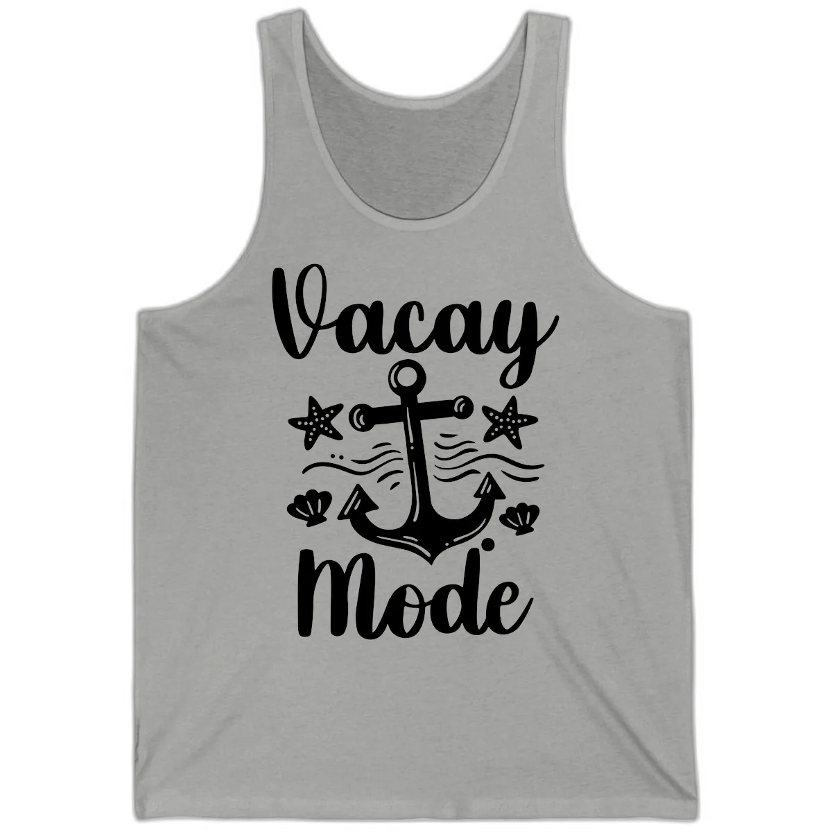 Vacay Mode Anchor Tank in Athletic Heather