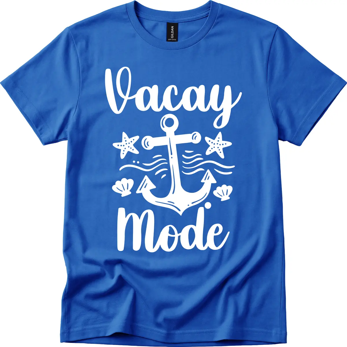 Vacay Mode Anchor T-Shirt in Royal
