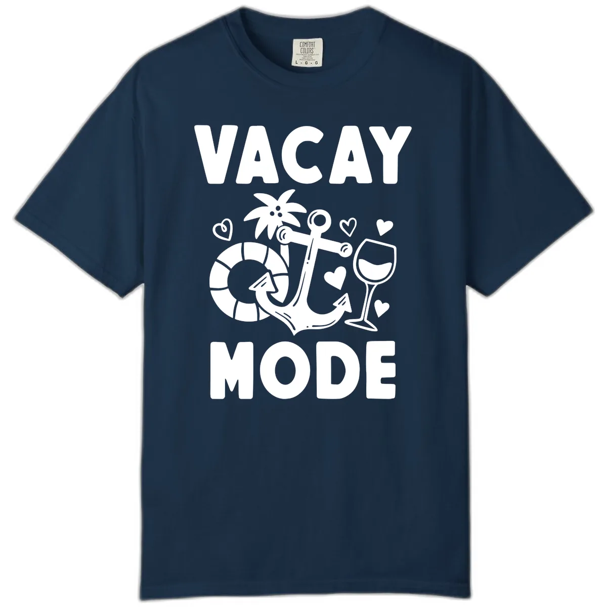 Vacay Mode Anchor Comfort Color in True Navy