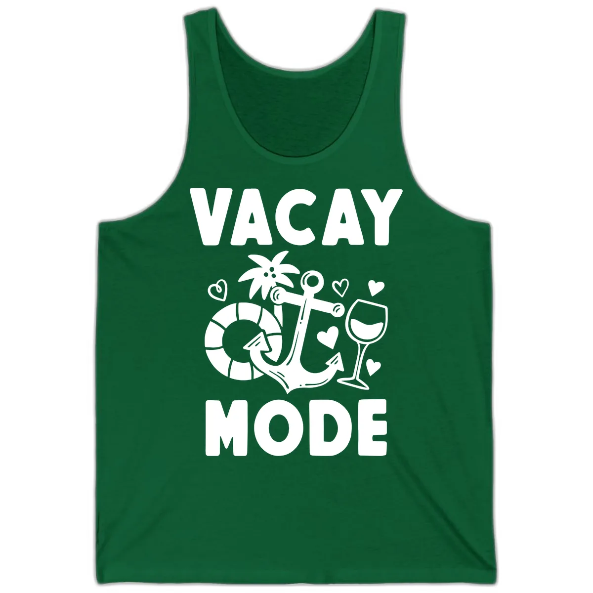 Vacay Mode Anchor Tank in Kelly