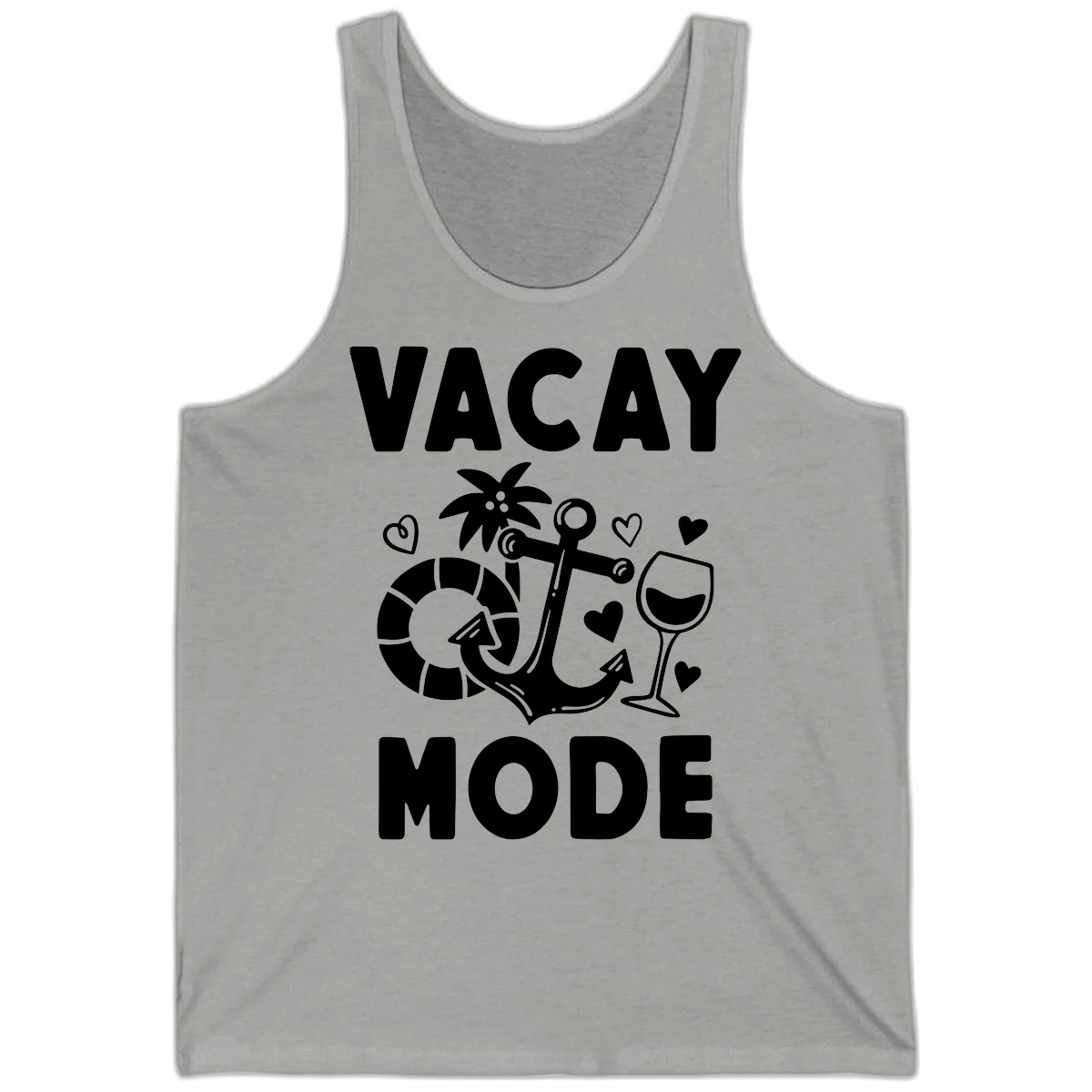 Vacay Mode Anchor Tank in Athletic Heather