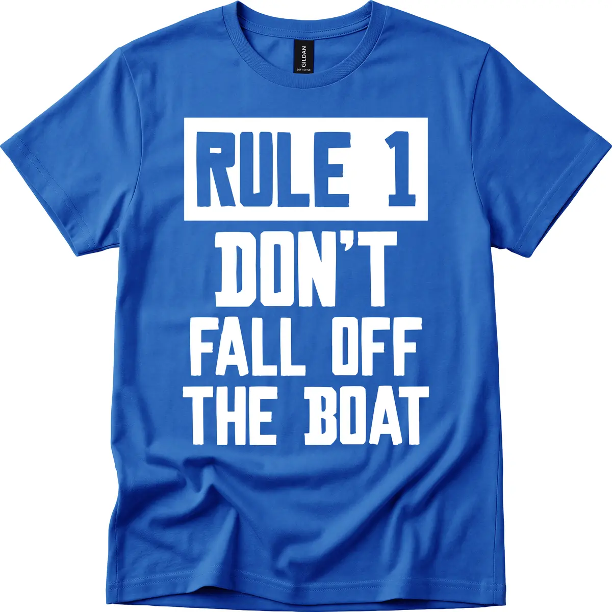 Rule 1 Don't Fall Off The Boat T-Shirt in Royal