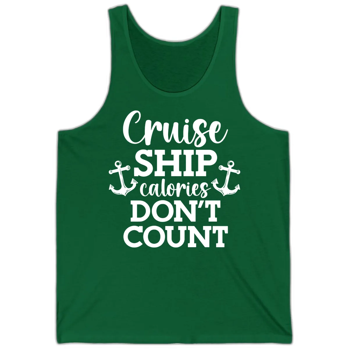 Cruise Ship Calories Don't Count Tank in Kelly