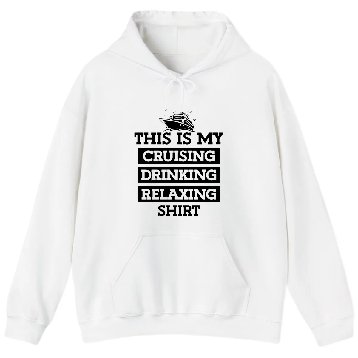 My Cruising Drinking Relaxing Hoodie in White