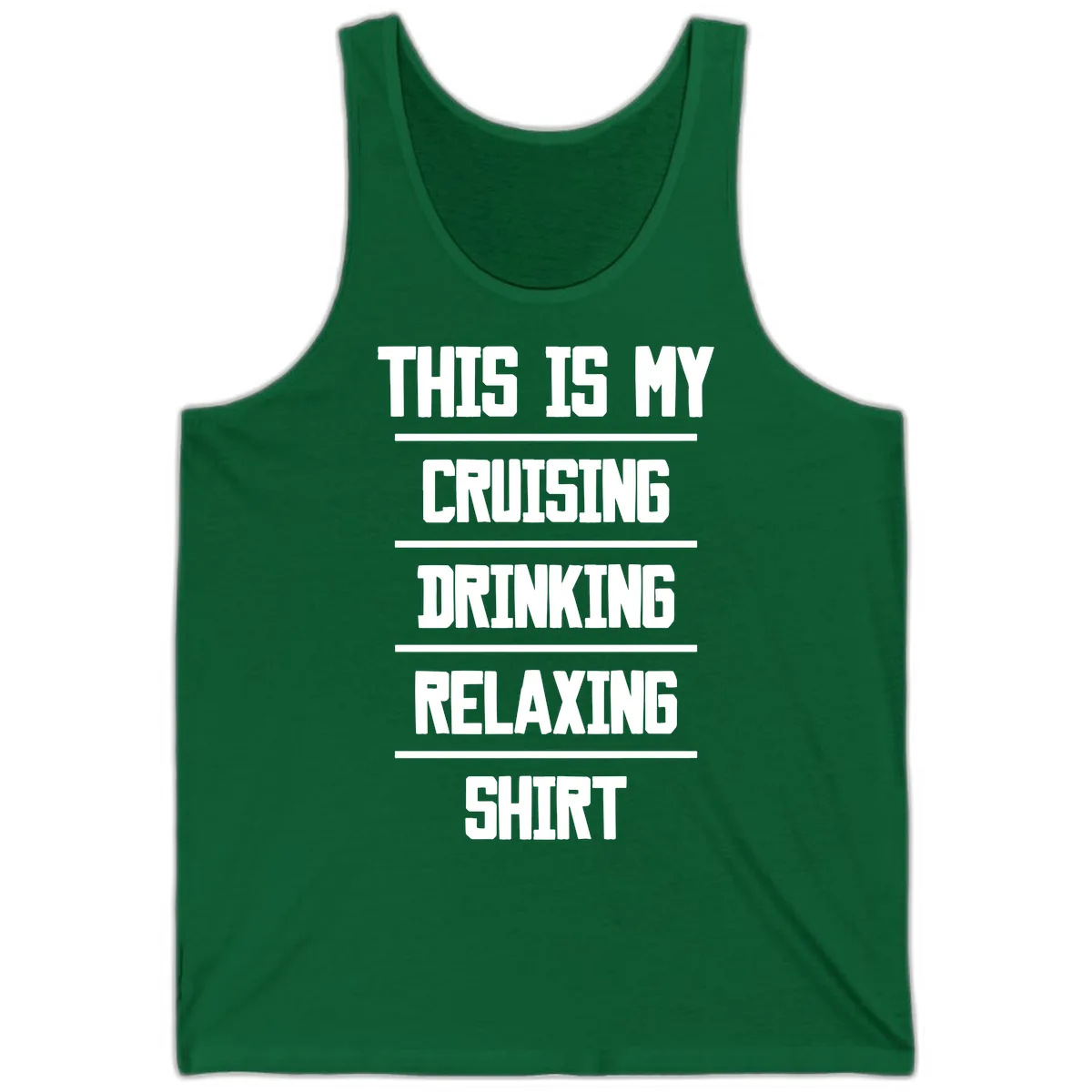 My Cruising Drinking Relaxing Tank in Kelly