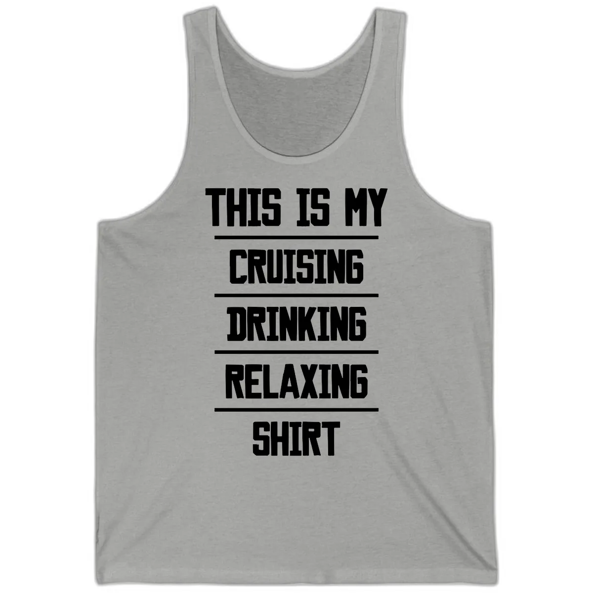 My Cruising Drinking Relaxing Tank in Athletic Heather