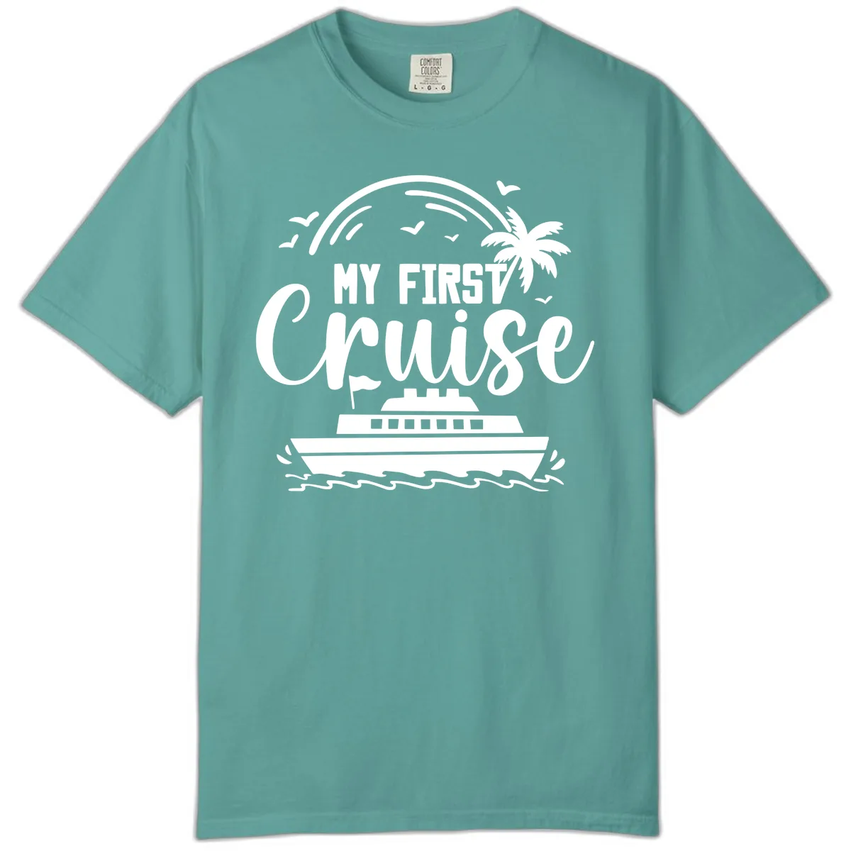 My First Cruise Comfort Color in Seafoam