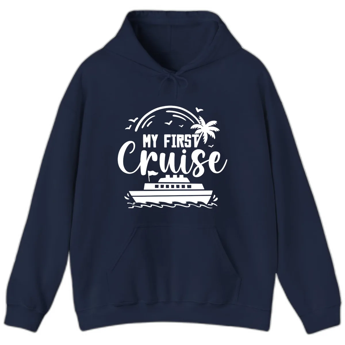 My First Cruise Hoodie in Navy