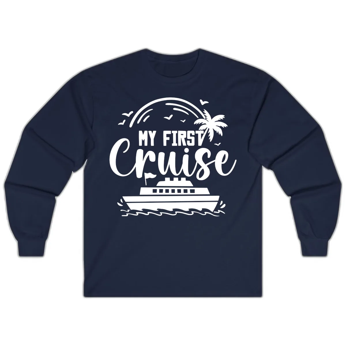 My First Cruise Long Sleeve in Navy