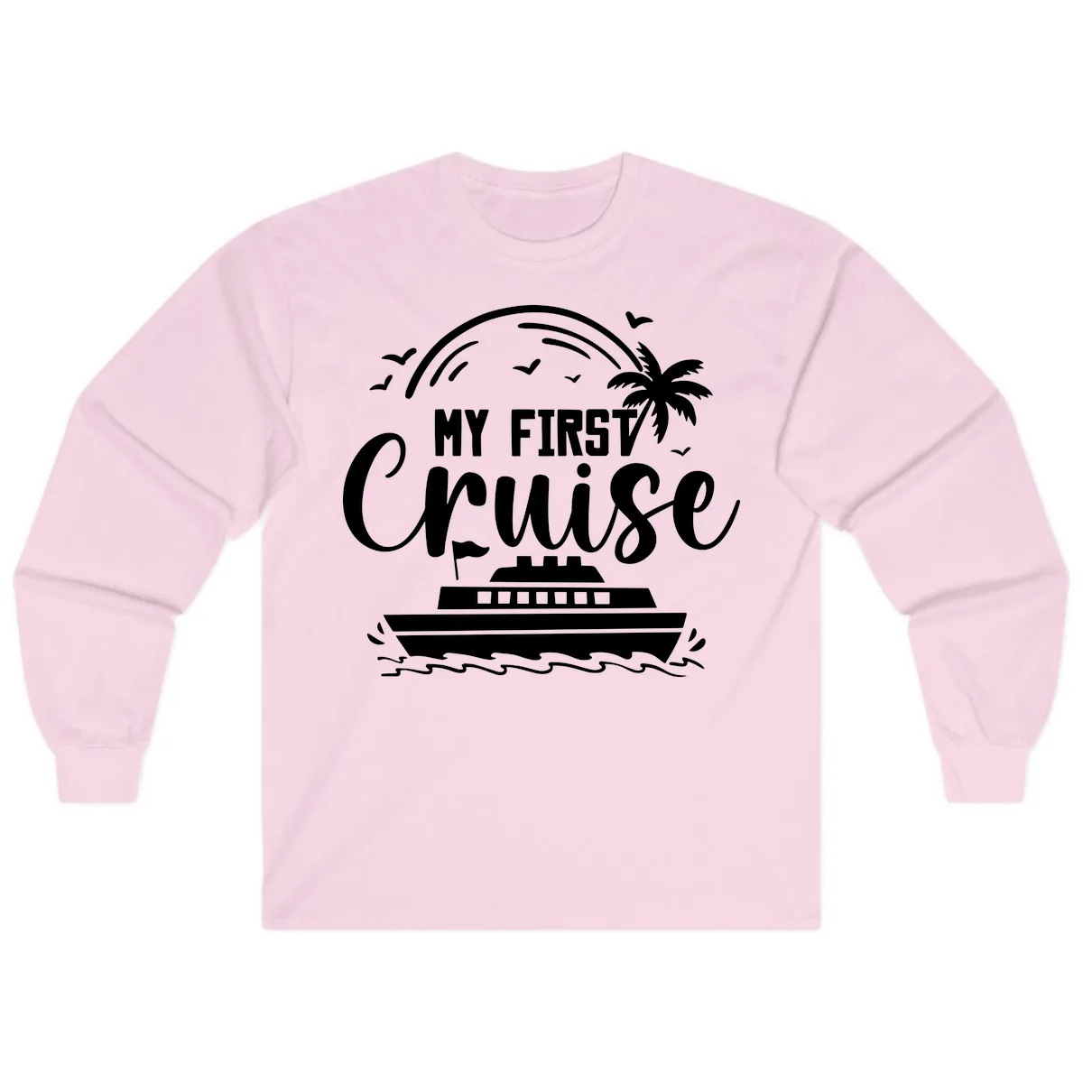 My First Cruise Long Sleeve in Light Pink