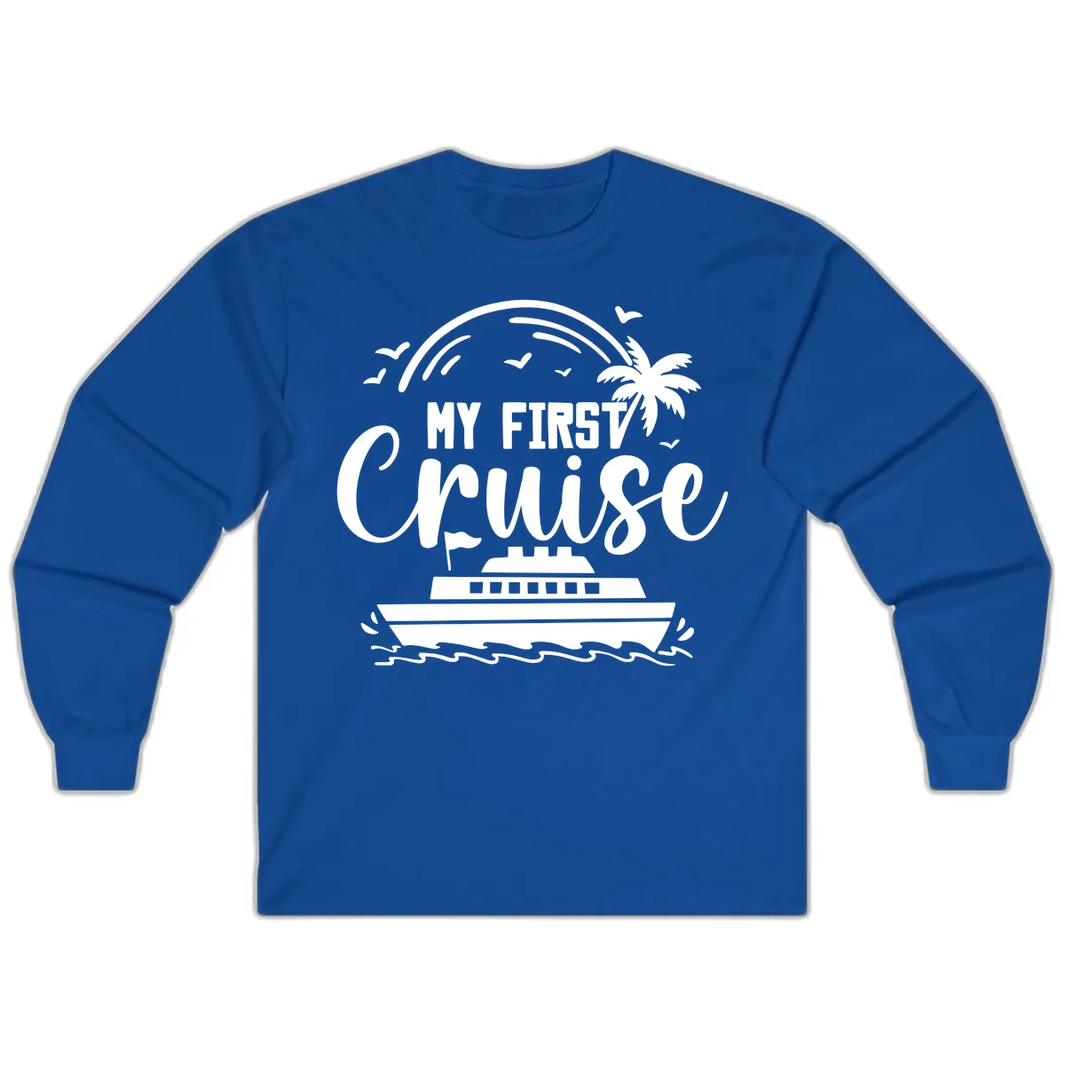My First Cruise Long Sleeve in Royal