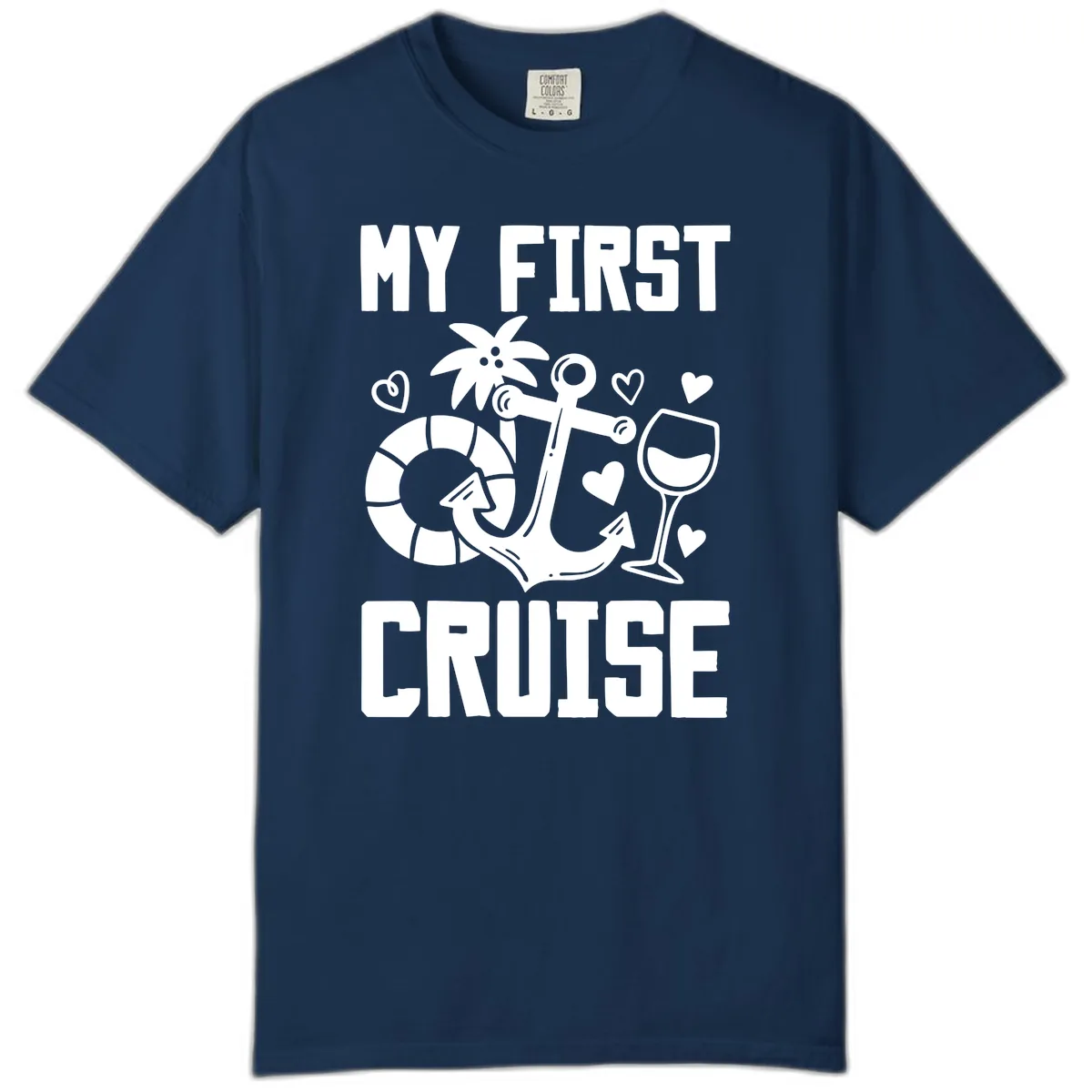 My First Cruise Comfort Color in Navy