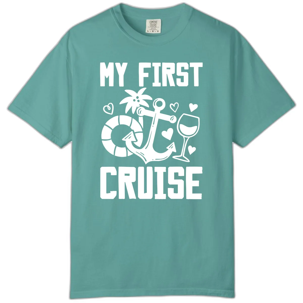 My First Cruise Comfort Color in Seafoam