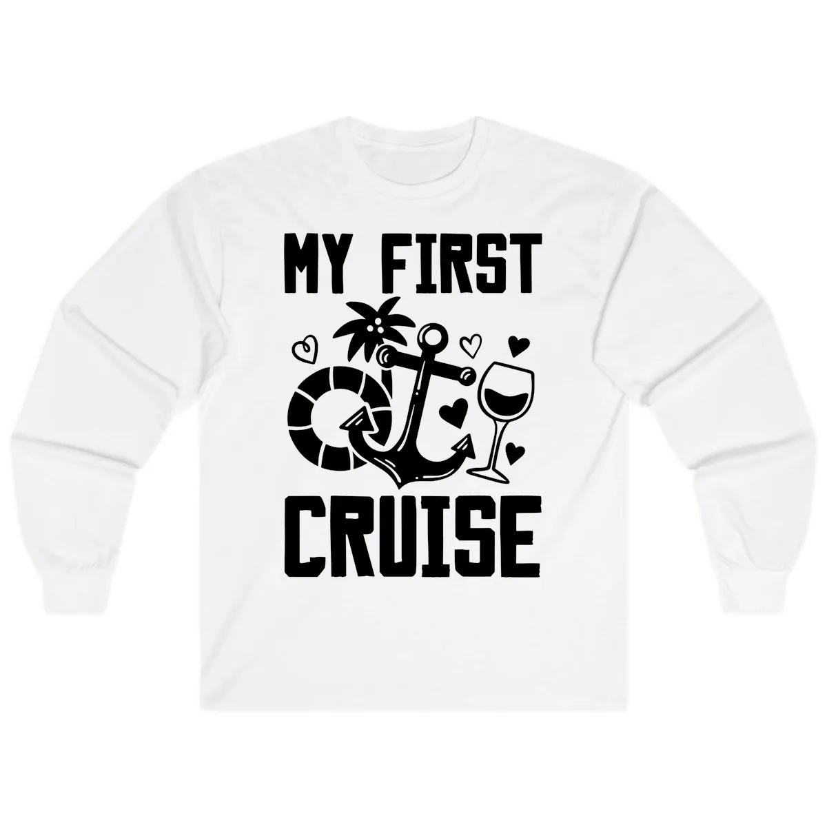 My First Cruise Long Sleeve in White