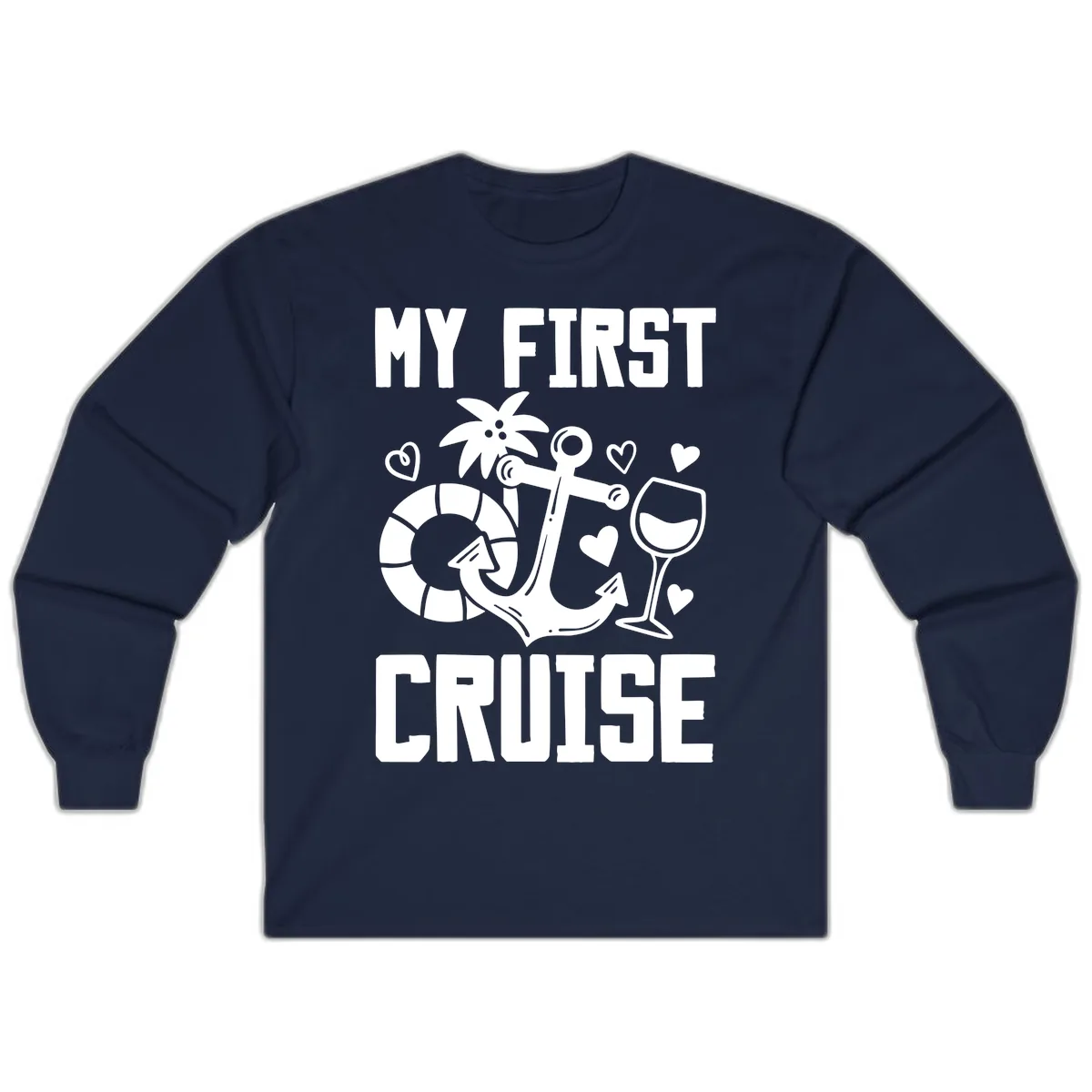 My First Cruise Long Sleeve in Navy
