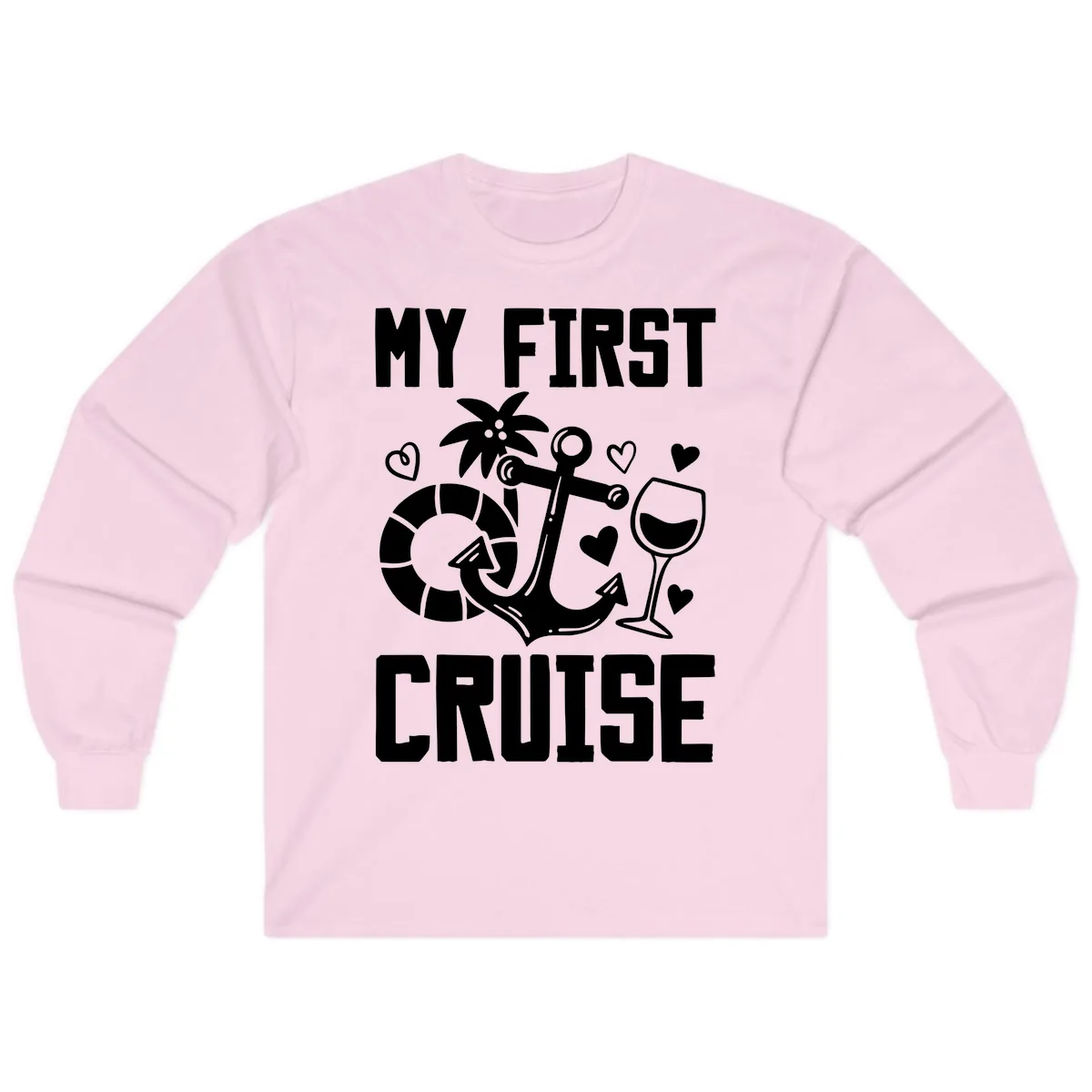My First Cruise Long Sleeve in Light Pink