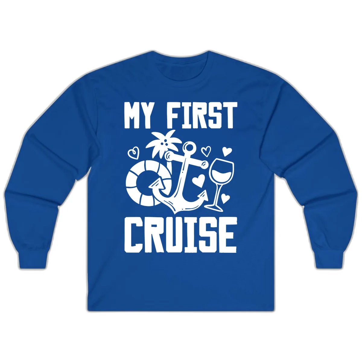 My First Cruise Long Sleeve in Royal