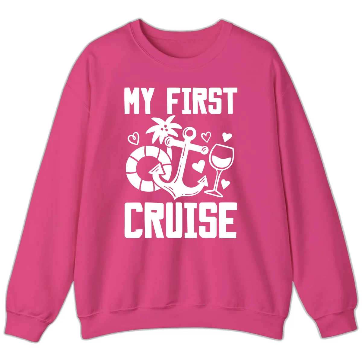 My First Cruise Sweatshirt in Heliconia