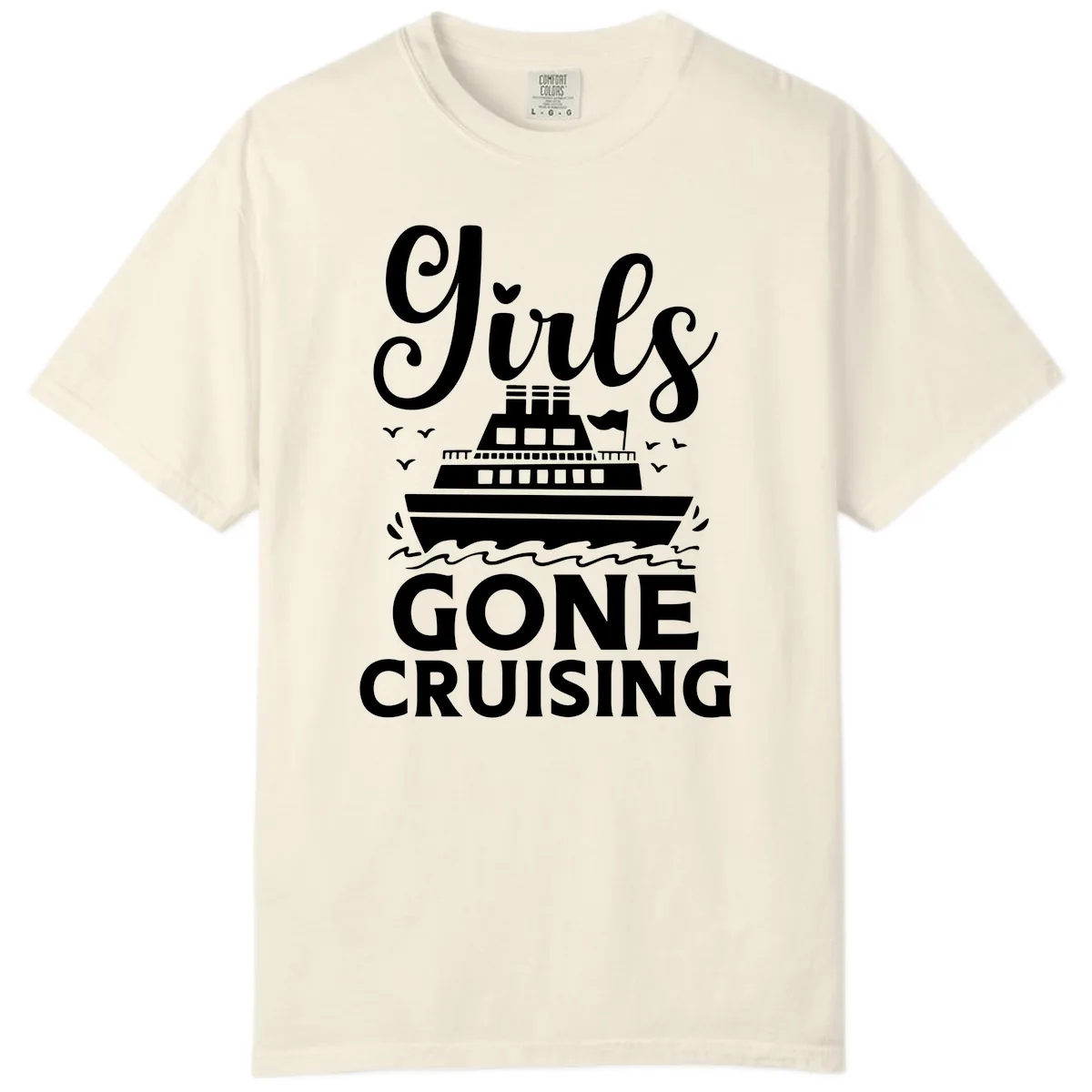 Ship All Gone Cruising Comfort Color in Ivory