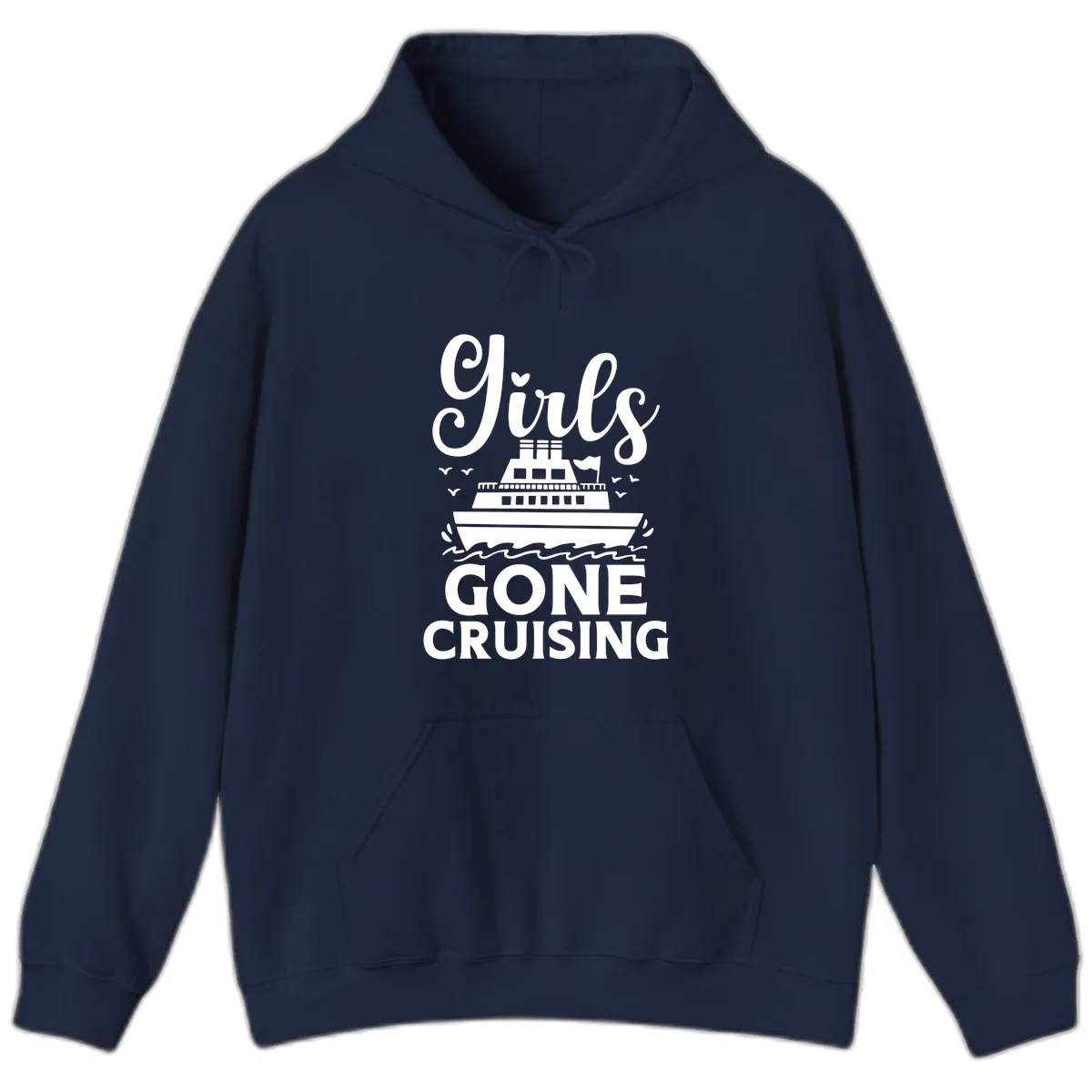 Ship All Gone Cruising Hoodie in Navy