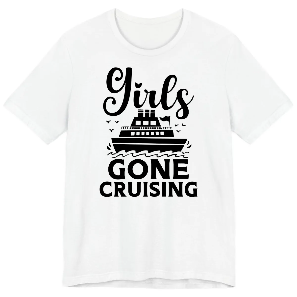 Ship All Gone Cruising Premium T-Shirt in White