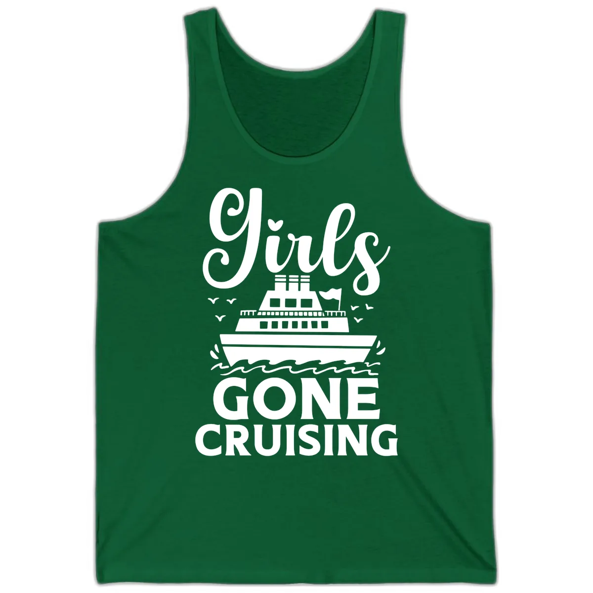 Ship All Gone Cruising Tank in Kelly