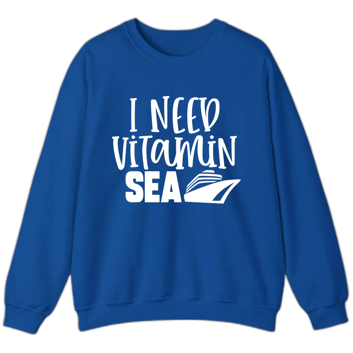 I Need Vitamin Sea Sweatshirt in Royal