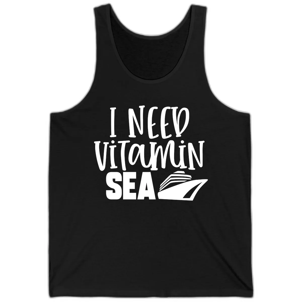 I Need Vitamin Sea Tank in Black
