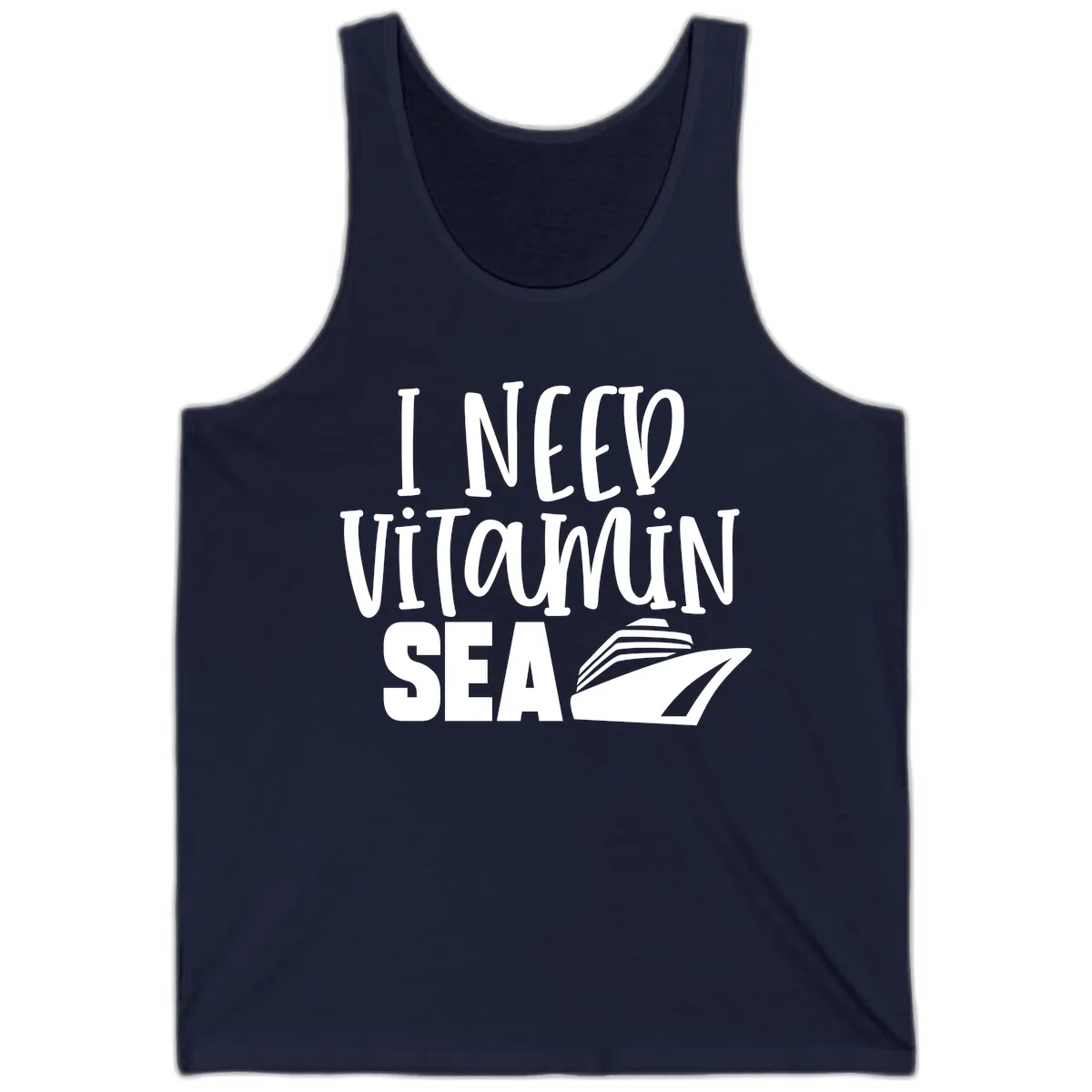 I Need Vitamin Sea Tank in Navy