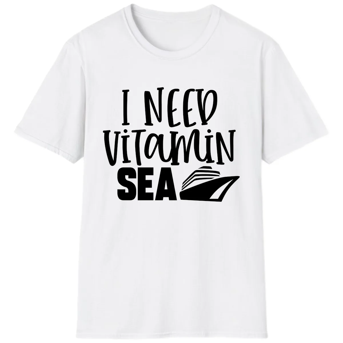 I Need Vitamin Sea T-Shirt in White