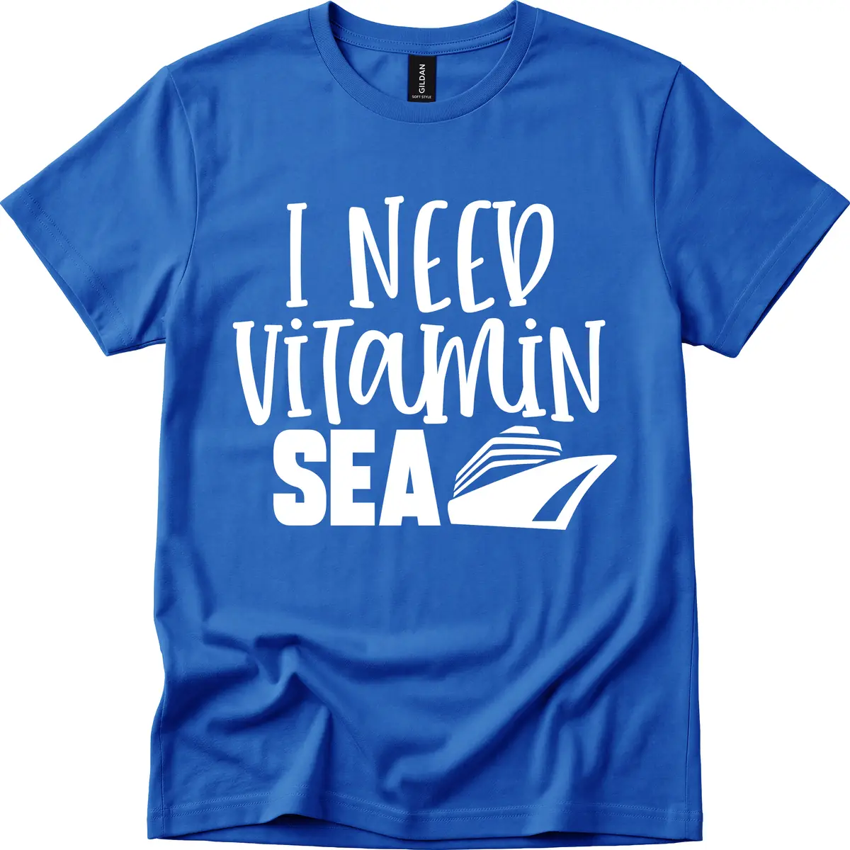 I Need Vitamin Sea T-Shirt in Royal