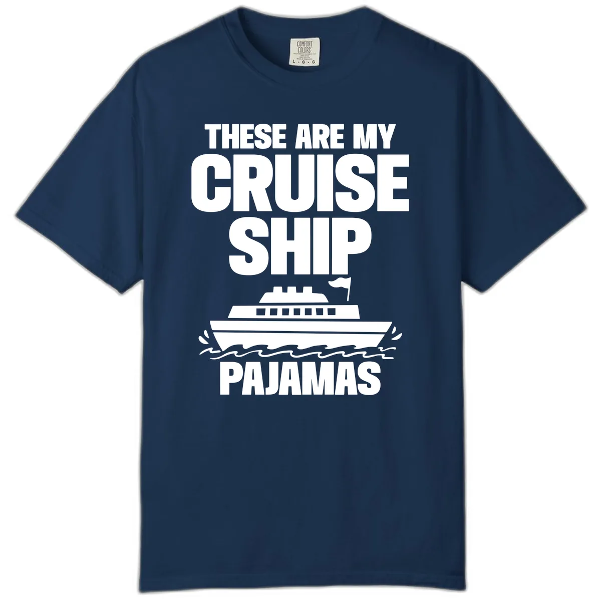 Cruise Ship Pajamas Comfort Color in Navy