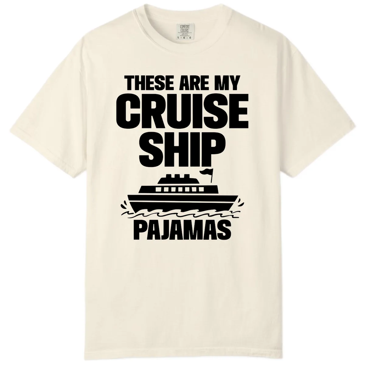 Cruise Ship Pajamas Comfort Color in Ivory