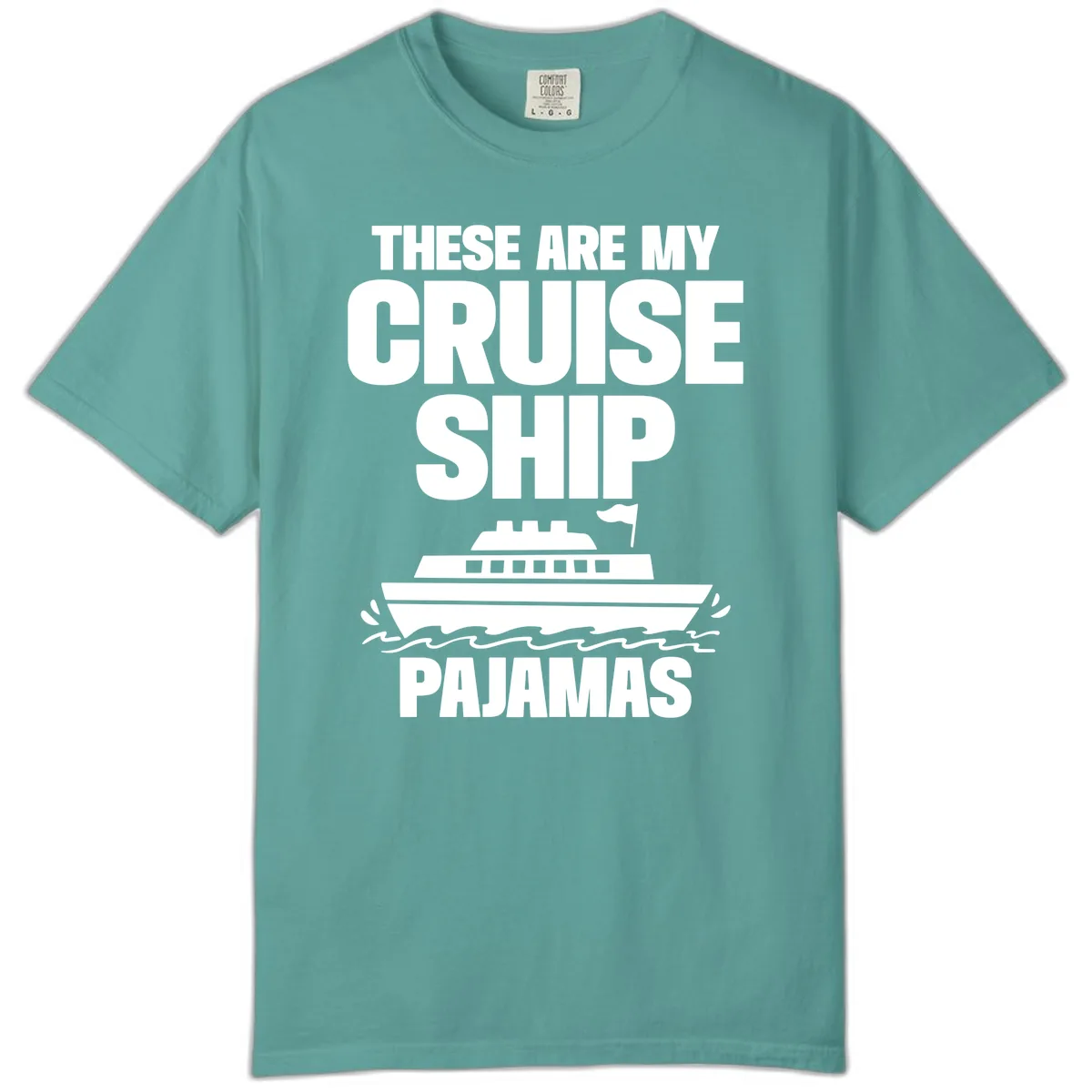 Cruise Ship Pajamas Comfort Color in Seafoam