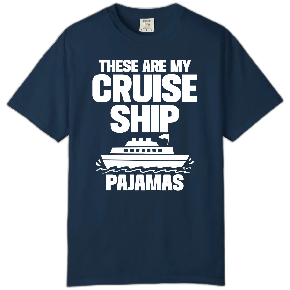 Cruise Ship Pajamas Comfort Color in True Navy