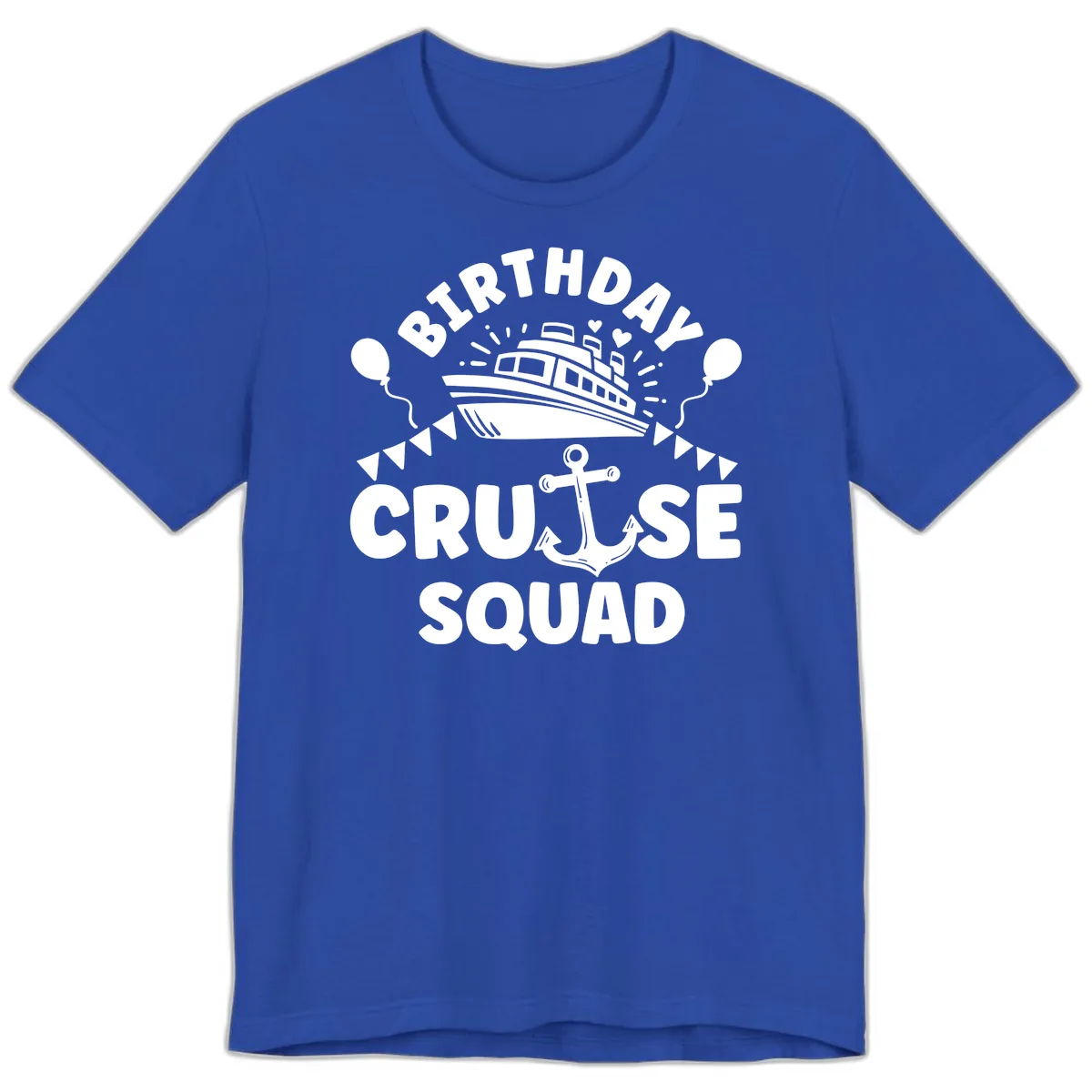Birthday Cruise Squad Premium T-Shirt in True Royal