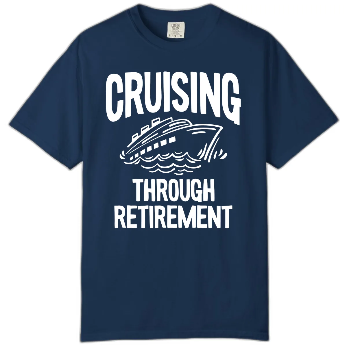 Cruising Through Retirement Comfort Color in Navy