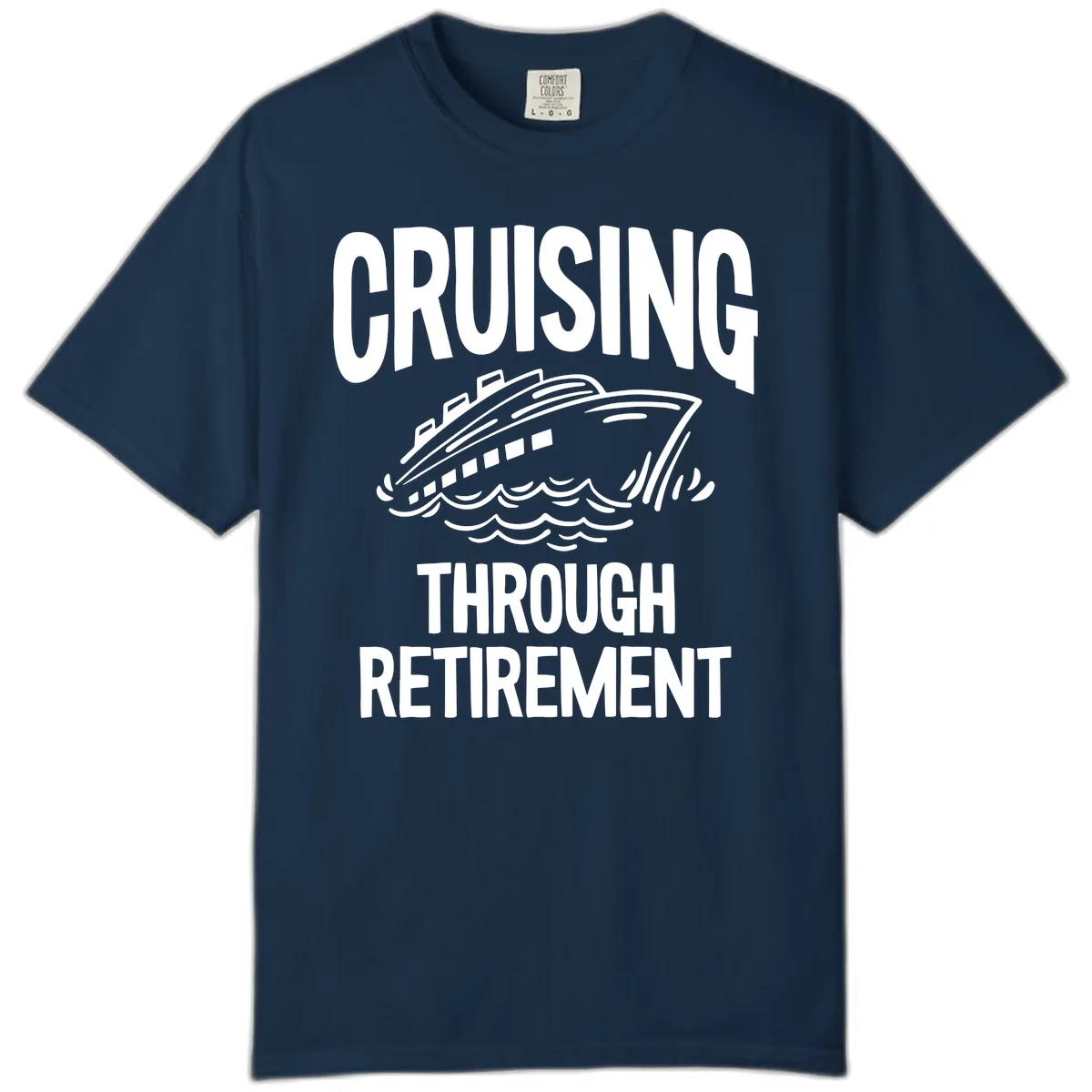Cruising Through Retirement Comfort Color in True Navy