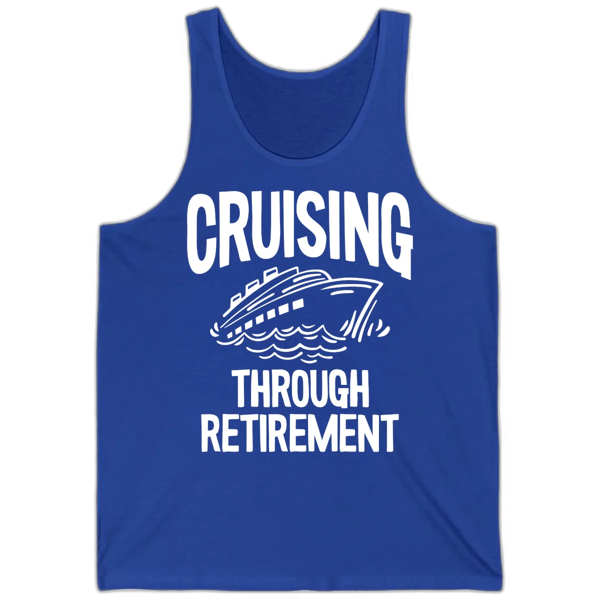 Cruising Through Retirement Tank in True Royal