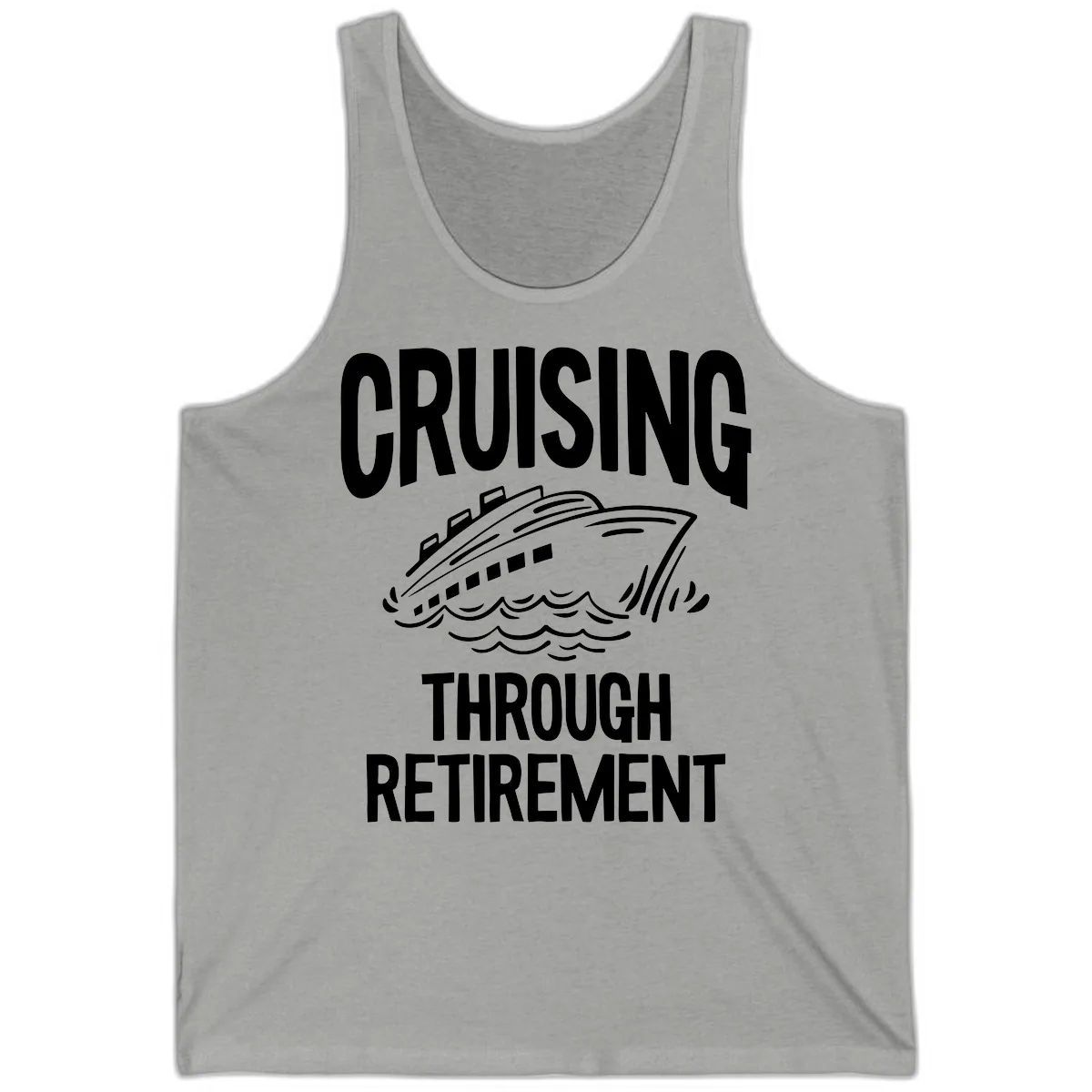 Cruising Through Retirement Tank in Athletic Heather