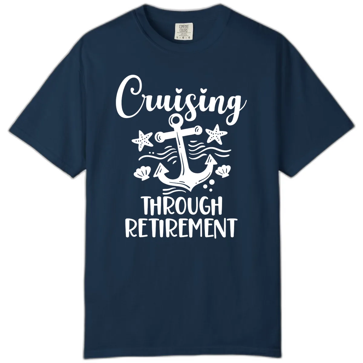 Cruising Through Retirement Comfort Color in True Navy